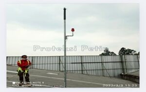 Proteksi-Petir -Jasa-Pasang- Penangkal-Petir Elektrostatis-Kurn-Radius-150-Meter